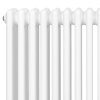 Traditional 4 Column Radiator & Valves - 1800 x 200mm - White