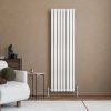Oval Single Column Radiator - 1600 x 480mm - White