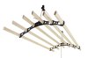 Clothes Airer Ceiling Pulley Maid Traditional Mounted Clothing Dryer 6 Lath Laundry Drying Rack Rail 2.4m Black
