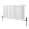 Traditional 2 Column Radiator - 600 x 1192mm - White