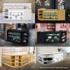 Retail Bundle: Black Astro LED Shop Counter, 40 Sand Heavy Duty Carpet Tiles (10m²), & 5 Counterfeit Money Detector Pens
