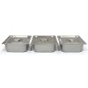 KuKoo Wet Well Catering Bain Marie Food Warmer Display, 3 Pan, 1/2 GN, 1.5kW, Stainless Steel