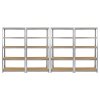 Garage Racking Bundle 4 x 90cm Heavy Duty Racks & 1 x Corner Unit / Galvanised Steel Storage Shelving Warehouse Shed Heavy Duty Rack