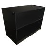 Retail Shop Counter Till Block Product Showcase Display Storage Cabinet Shelves Black - A1200