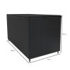 Rattan Cushion Storage Box 700L - Black