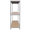 Heavy Duty Garage Shelving Extra Wide Boltless Racking 1200KG Capacity Galvanised Steel Metal 3 Tier Shelves Storage Unit Warehouse Home Shed Industrial 1 Bay | 2000 x 1860 x 600mm