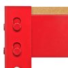 Workbench Garage Table Metal Storage Shelving DIY Tools Heavy Duty Work Bench Workshop Shed / 2 Shelves 90cm x 100cm x 60cm / Red