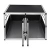 Pet Car Transport Crate Cage Aluminium Travel Box Trapezoidal Dog Cat Puppy Carrier Estate Vehicle 1 Door 50 x 54 x 69cm | FREE Plastic Washable Mat