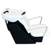 Salon Chair Backwash Unit Hairdressing Barber Tilting Sink Shampoo Back Hair Washing Hairdresser Wash White