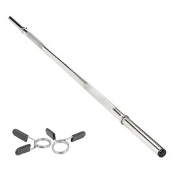 Body Revolution Straight Barbell Bar - 1" Standard 1.2m Spring Collar