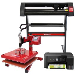 Heat Press & Vinyl Cutter Plotter T-Shirt Sublimation Transfer + SignCut Package