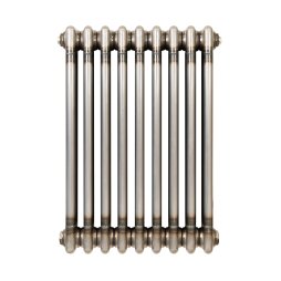 Traditional 3 Column Radiator - 600 x 425mm - Raw Metal