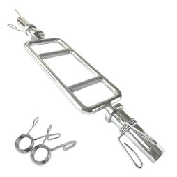 Body Revolution Hammer Curl Barbell Bar  Solid Chrome Steel, Knurled Grip, 120kg Weight Capacity, Compatible with 2-Inch Plates, for Strength & Muscle Building