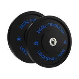 Body Revolution Olympic Bumper Plates (Black) 20kg Pair
