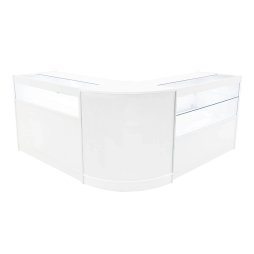 Adonis LED Shop Counter Set B1200, C1200 & CM60 - White