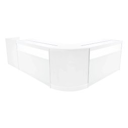 Luna LED Shop Counter Set CM60, TB60 & 2 x B1500 - White