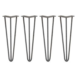 4 x Hairpin Legs / Hair Pin Legs Set SkiSki Legs Furniture Desk Bench Chair Table 16