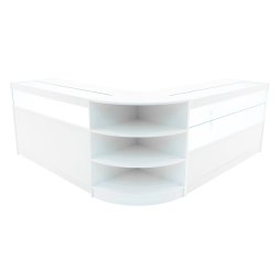 Harmonia LED Shop Counter Set B1500, C1500 & LM60 - White