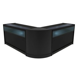 Iris LED Shop Counter Set CM60 & 2 x B1500 - Black