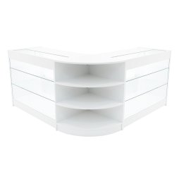 Apollo LED Shop Counter Set LM60 & 2 x K1200 - White