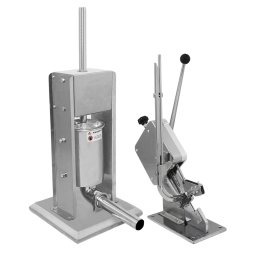 Sausage Stuffer And Clipper Set Vertical Machine - 7L Meat Stuffing Maker Kit With 5 Size Professional Filling Nozzles Steel Clipping Sealing Butchers Commercial FREE 2000 U-Shape Clips