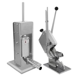 Sausage Stuffer And Clipper Set Vertical Machine - 5L Meat Stuffing Maker Kit With 5 Size Professional Filling Nozzles Steel Clipping Sealing Butchers Commercial FREE 2000 U-Shape Clips