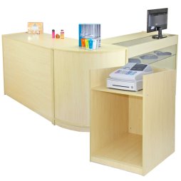 Display Counter Cabinets Retail Shop Showcase Shelving Units Comet Counter Set 60cm x 120cm x 90cm
