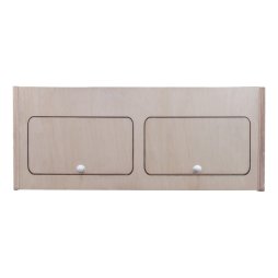 Campervan Overhead Cabinet 2 Door Top Locker Central Divider Camper Van Furniture Storage Lightweight Solid Birch Plywood Unpainted Soft Close Hinges Push Button Locks Pre Drilled Holes Fixing Kit