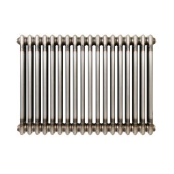 Traditional 3 Column Radiator - 600 x 830mm - Raw Metal