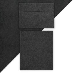 Camper Van Lining & 2 x Storage Pouches Anthracite Grey Carpet 4 Way Stretch 2m Wide 11m2 Coverage Car Motorhome Vehicle Interior Campervan Conversion 2 Size Tool Paperwork Document Pocket Organiser