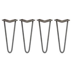 4 x Hairpin Legs / Hair Pin Legs Set SkiSki Legs Furniture Desk Bench Chair Table 12