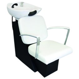 Salon Chair Backwash Unit Hairdressing Barber Tilting Sink Shampoo Back Hair Washing Hairdresser Wash White