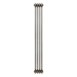 Traditional 3 Column Radiator - 1500 x 200mm - Raw Metal