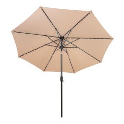 LED Tilt Parasol 2.7m - Beige