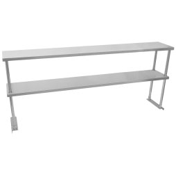 Commercial Kitchen Overshelf Shelf 1800mm Stainless Steel Double Catering For 6FT Prep Table Industrial 2 Tier