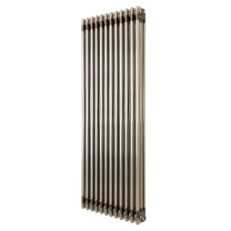 Traditional 3 Column Radiator - 1500 x 560mm - Raw Metal