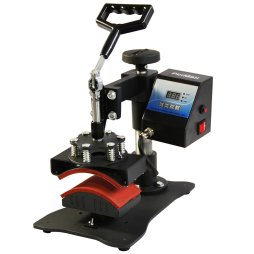 Cap Heat Press Digital Transfer Machine Sublimation Adjustable Pressure Temperature 93 - 220C Timer 0-999 Seconds Swing Arm Rubber Feet Teflon Surface DIY Professional Charity Business