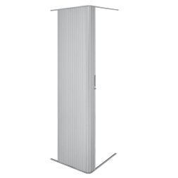Tambour Shower Door - Silver