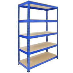 3 Monster Racking Q-Rax Heavy Duty Shelving Unit Garage Strong Shelf Units, 200kg/shelf, 120cm