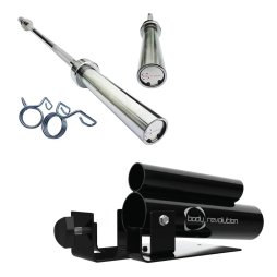 Body Revolution 6ft Barbell Bar & T-Bar Row Bundle