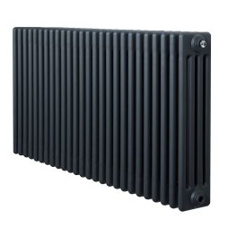 Traditional 4 Column Radiator - 600 x 1190mm - Anthracite Grey