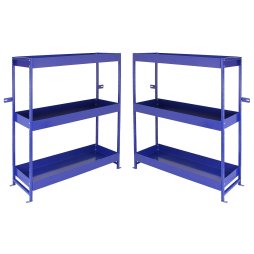 Monster Racking, Lightning Van Racks Metal Shelves Tool Storage Unit Duo, 116.5cm x 115cm x 34.8cm