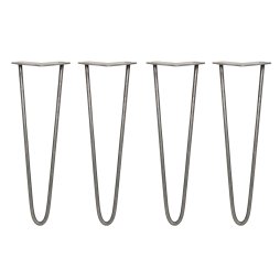 4 x Hairpin Legs / Hair Pin Legs Set SkiSki Legs Furniture Desk Bench Chair Table 16