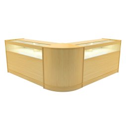 Iris LED Shop Counter Set CM60 & 2 x B1500 - Maple