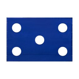 Golf Cage Target Practice Sheet 3m x 2m 5 x 38.5cm Holes Waterproof 210D Oxford Fabric 12 Bungee Cords Lightweight Portable Blue Outdoor Indoor Monster Shop