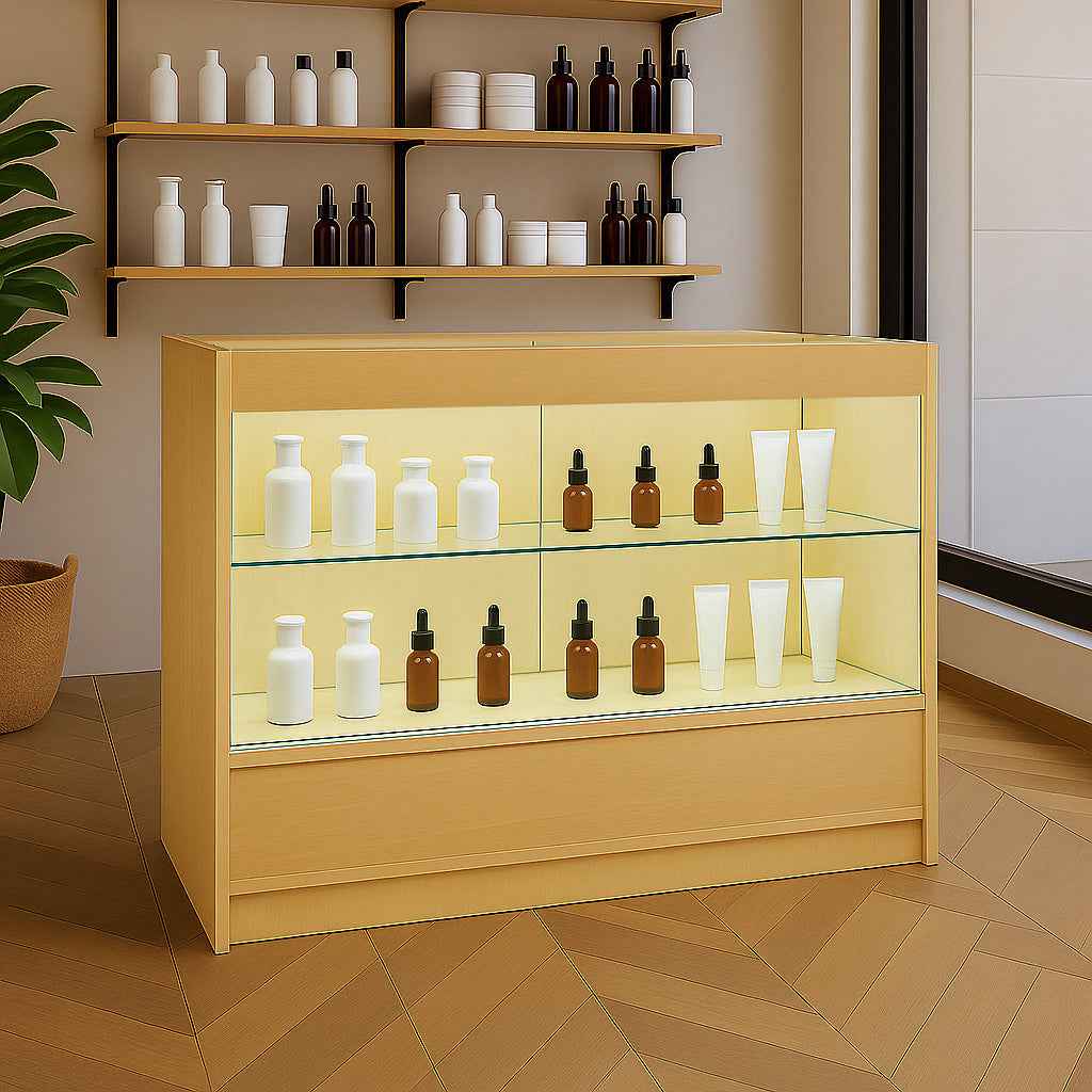 Maple LED Retail Counter C1200 - Stylish & Durable Display Unit: Yavolo