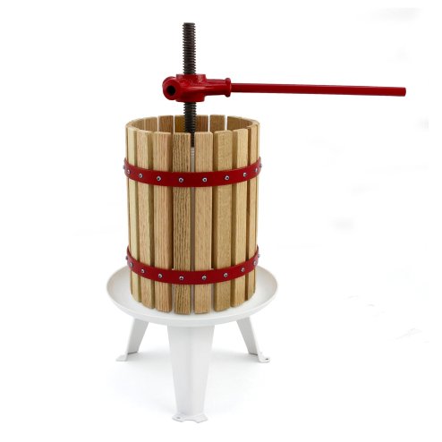 KuKoo Manual Apple Fruit Press for Homemade Juice, Wine & Cider Making, 12 Litre, Wooden