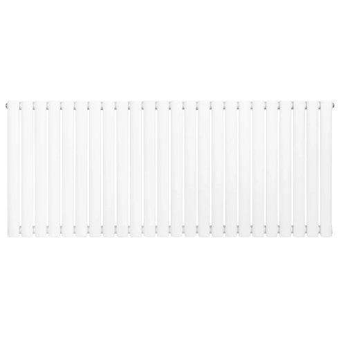 Oval Single Column Radiator - 600 x 1440mm - White