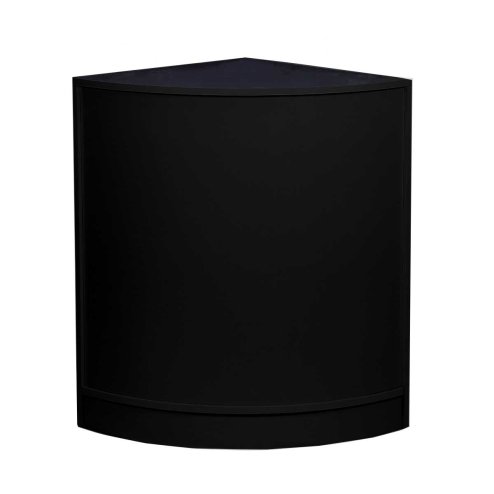 MonsterShop Gemini Retail Display Shop Counters Set & Glass Showcase Cabinet Units, Black