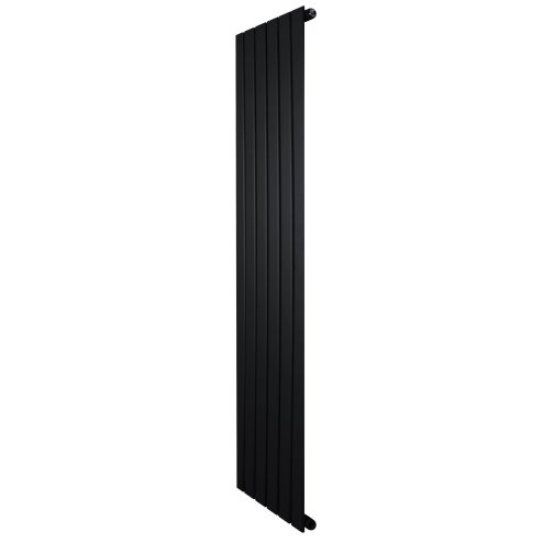 Flat Single Column Radiator - 1600 x 420mm - Black
